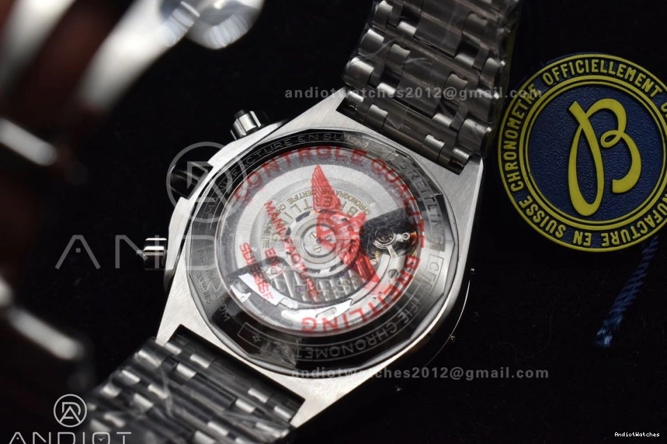 Best 586 Black Bracelet A 44mm BLSF Edition SS on Dial B01 Sustainable SS 1:1 Chronomat 0121